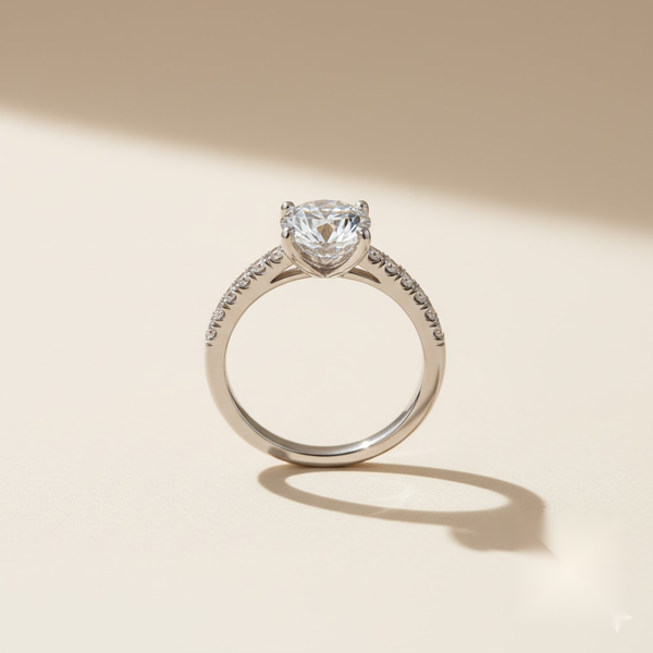 Aurora™ Oval Halo Ring (2 ct Oval Cut)